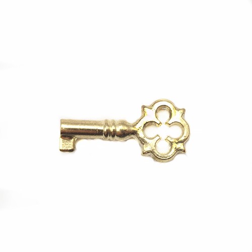 Spare brass gold small key - small, box