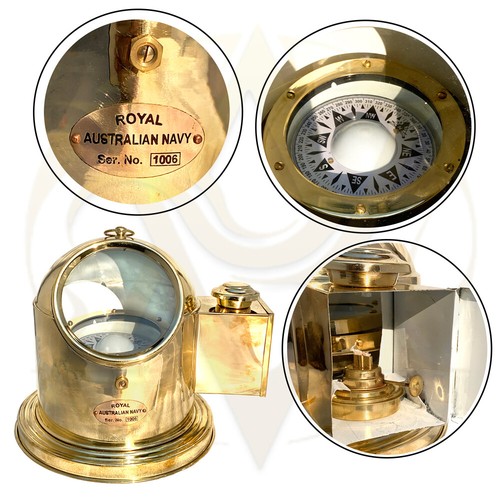 Vintage ship compass - vintage, lamp