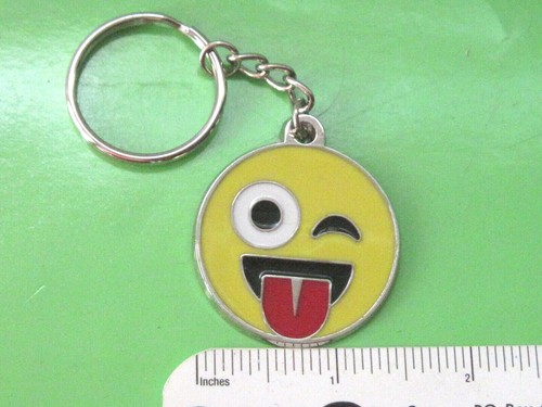 Smiley face keychain - face,