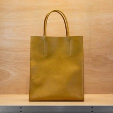 Margaret Howell Leather Tote Bag Handbag / Mustard Yellow