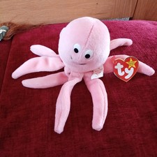 Rare TY Beanie Baby Inky The octopus  1993  retro collectables #2