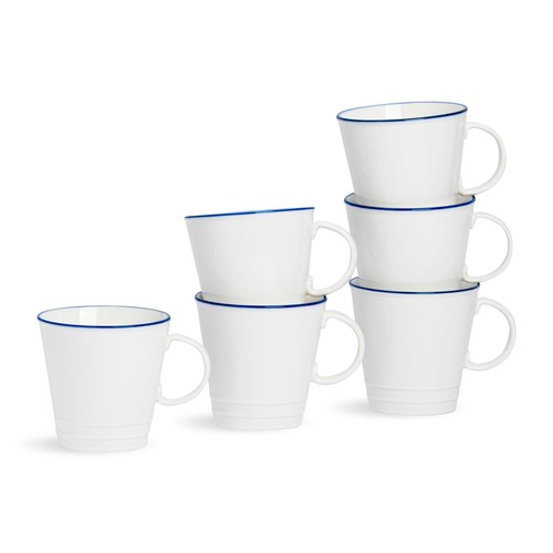 White farmhouse mugs 380ml - white,