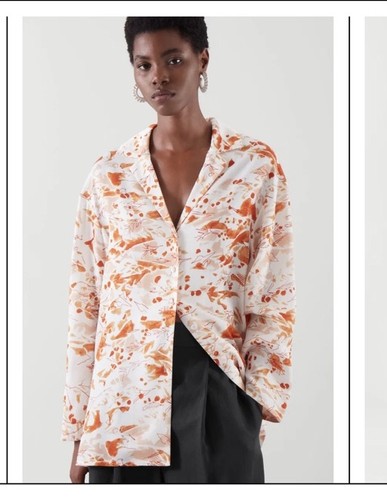 Cos relaxed camp collar shirt - camp,