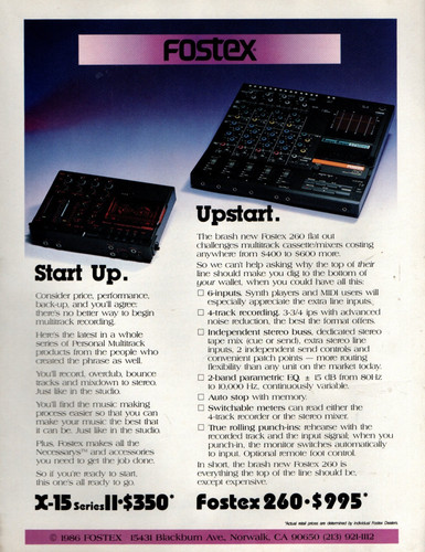 Vtg 80s fostex - vtg,