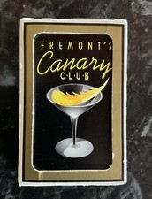 Vintage Playing Cards Fremont’s Canary Club Cocktail Bars Gemaco Gemāco