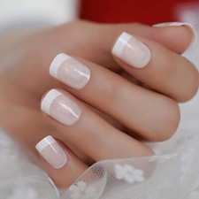 Press nails 12pk french tip - press,