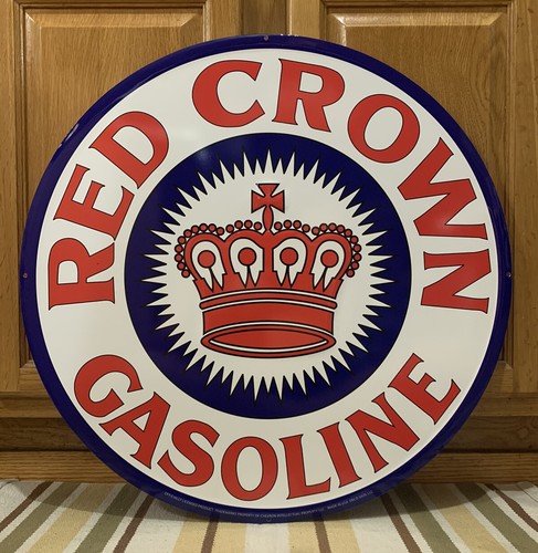 Red crown gasoline - gasoline, sign