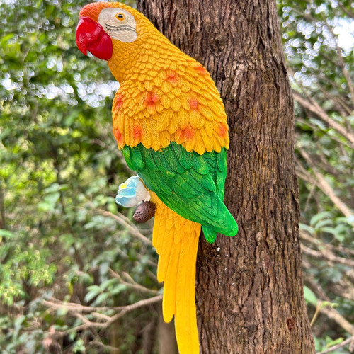 7in fake parrots - 12.7in,