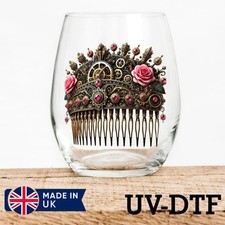 Steampunk Hair Comb 8pcs UV