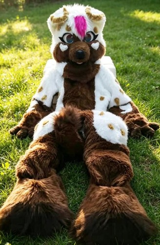 Long fur husky dog - long, mascot