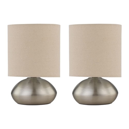 Set brushed chrome touch - brushed,