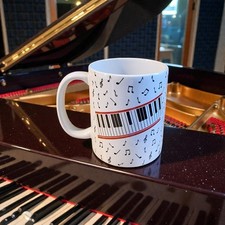 Piano & Musical Note Mug 11oz