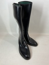 Aigle Black Rubber Long Riding Boots Size UK 6.5 EU 40 Equestrian Outdoor