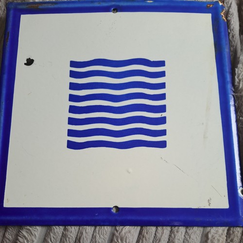 Vintage enamel sign - , 70s
