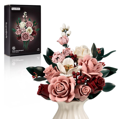 Lego dusty rose - rose, bouquet