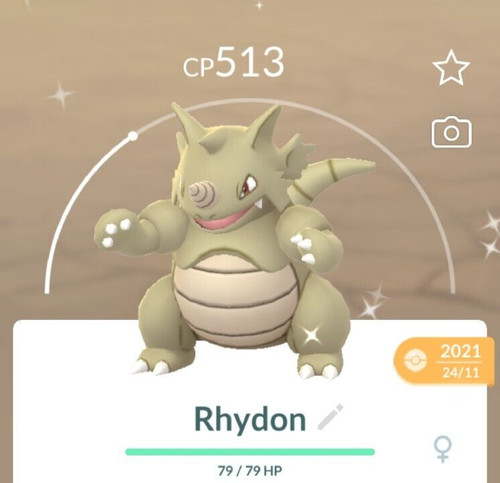 Pokèmon shiny rhydon - go,