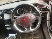 Citroen DS3 Mk1 09-16 Puretech Dstyle Leather Flat Bottom Steering Wheel A72643