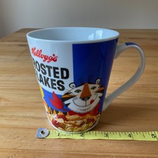 Large Kelloggs Frosted Flakes Logo Mug Tony the Tiger Collectible 2005 Frosties
