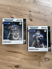Warhammer 40,000 / 2 Space Marine Figures JoyToy Victrix Guard Primaris Captain.