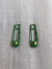 Versace Long Green Earrings