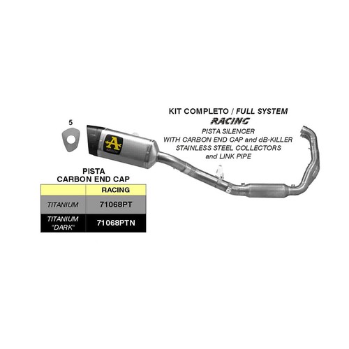Complete arrow racing exhaust - complete,
