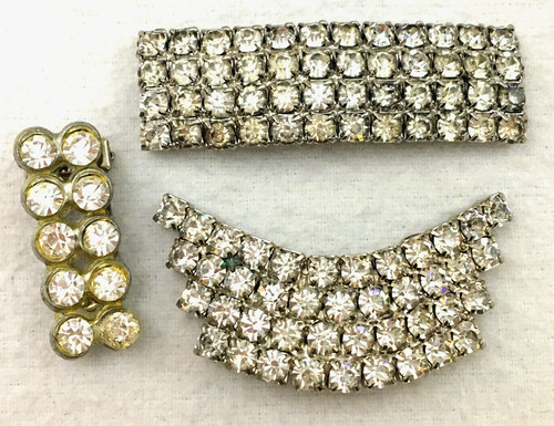 Shoe clip ons silver tone - clip,