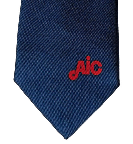 Aic logo tie - tie, 1980s