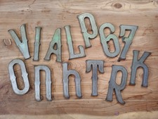 4in A-Z  Metal Letters & 0-9