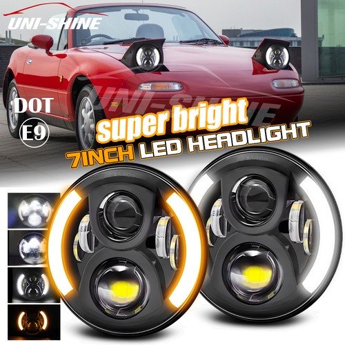 Pair headlight units led - units,