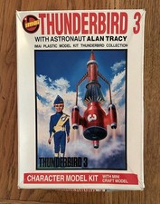 🎄🎅🎁🎄 VINTAGE IMAI THUNDERBIRD 3 WITH ALAN TRACY CHARACTER MODEL KIT🎄🎅🎁🎄