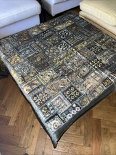 Rajistani Patchwork Wall Hanging Tapestry Handmade Metallic Embroidery.