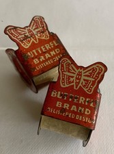 Butterfly Brand Adhesive Tape & Dispenser x 2 Vintage Early Sellotape Stationery