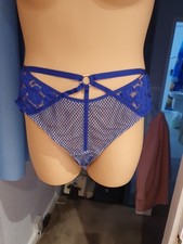 Navy Blue Lacy Knickers Size 20