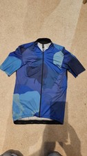 ASSOS Men Road Cycling Jersey Large Pro Fit Excellent Condition Camo Blue