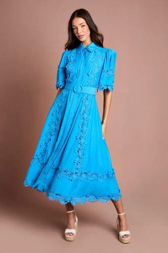 Coast blue midi dress womens - dress,