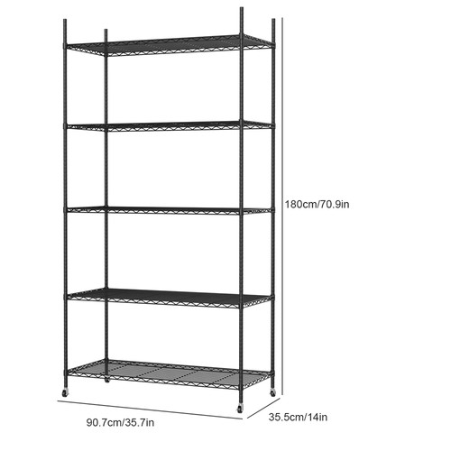 Wire shelving rack tier - shelving, 5/4