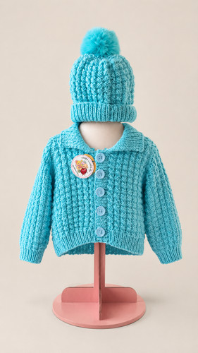 Knitted baby cardigan hand - cardigan,,