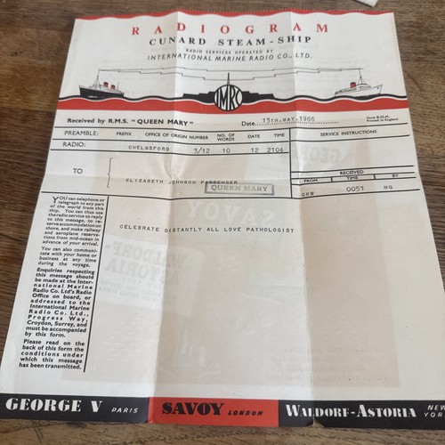 1966 cunard radiogram - 1966,