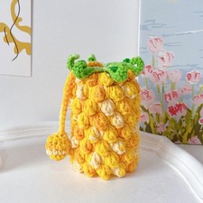 Pineapple Crossbody Bag Casual Purse Small Handbag Women Shoulder Bag for
