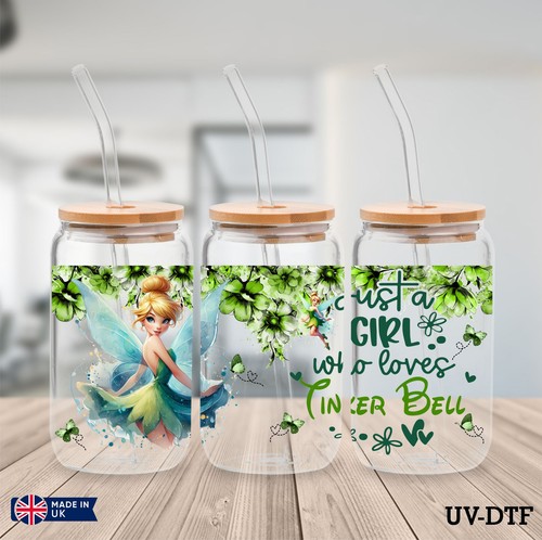 Tinker bell dtf sticker - bell, uv