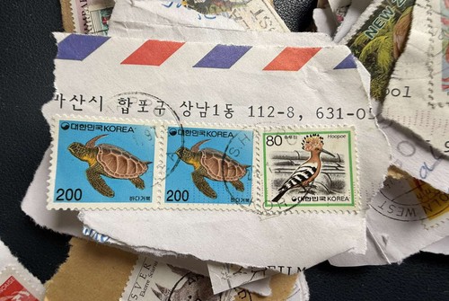 World stamps paper - stamps, on