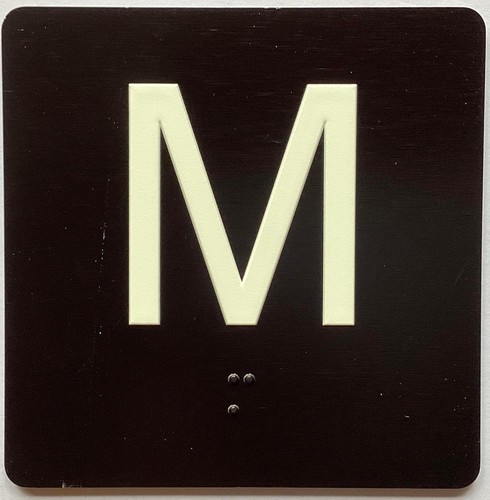 Elevator floor number signs - number,