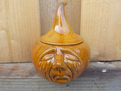 Vintage ceramic pickled onion - ceramic,