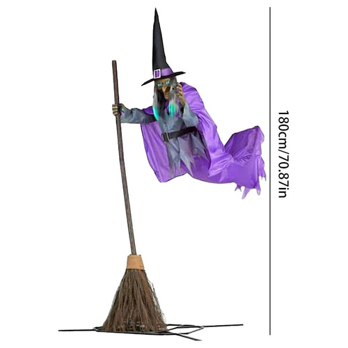Halloween flying witch decor - halloween,