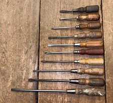 JOB LOT OF TEN VINTAGE WOODEN