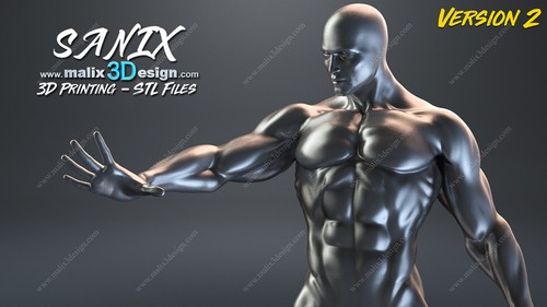 Silver surfer resin - silver,