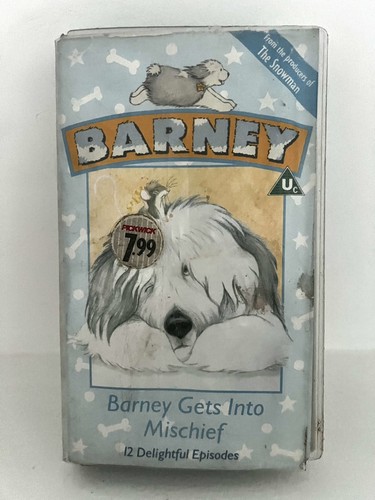 Barney gets into mischief vhs - gets,