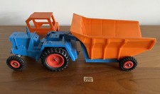 Vintage Tri-ang Tractor & Tipper Dump Truck in Blue. Triang England. Incomplete