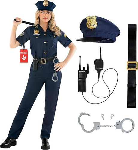 Women police officer costume - police,