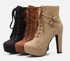 Women's High Heel Ankle Boots